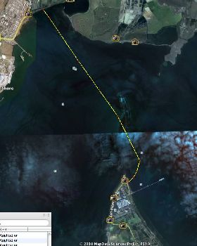 Corio Bay Actual Route