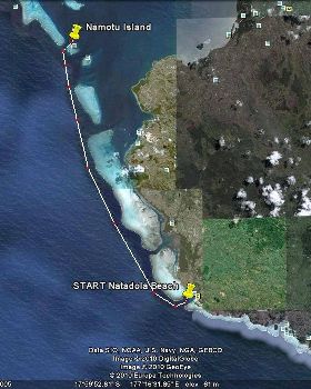 40kn Downwind Race FIJI