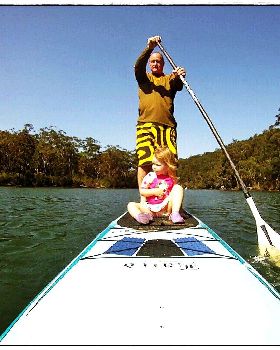 Tylah's First SUP Session 21st September 2010 006