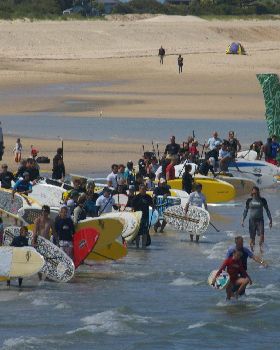ONBOARD SA SUP DOWNWIND RACE
