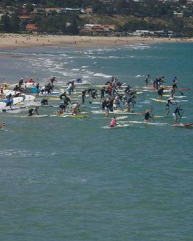ONBOARD SA SUP DOWNWIND RACE