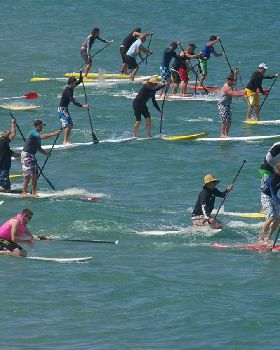 ONBOARD SA SUP DOWNWIND RACE