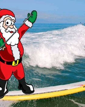 Santa Ripping It Up