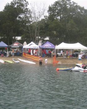 Tents from the water