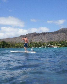 One legged guy at Diamond Head
