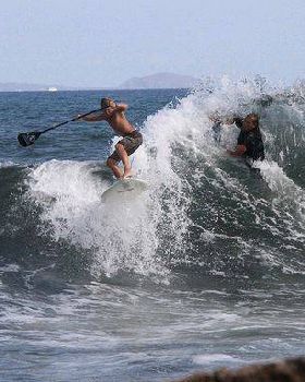 Noah in Hawaii - playing on the backwash