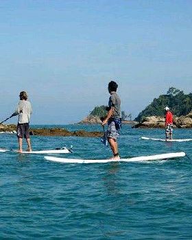 Stand Up Paddling off Malaysia