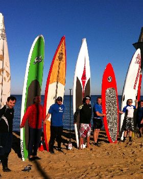 Keen Melbourne winter paddlers!