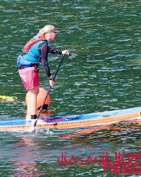 Alison Fullagar finishing leg 2 of Mormaii Triple Crown