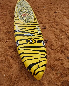 Trav making it look easy and the race winning board