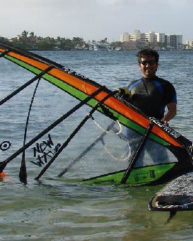 2012 Fanatic Pro Wave -9'2 with a Sail