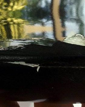 Brand new board damaged by Hunter Express couriers
