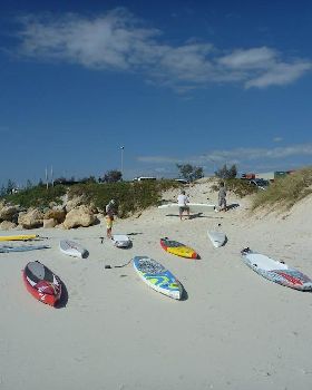 the start ... nice array of boards