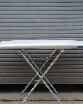 Phil with his 8'10" x 33.5" x 150 ltr timber deck Fun Board SUP