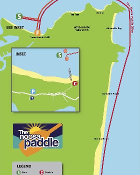NWF Noosa Paddle Map