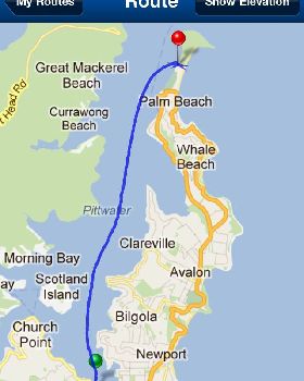 A downwinder in Pittwater and training on Wallis Lake