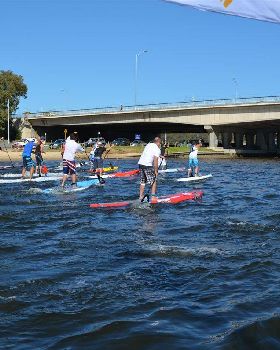 SUPWA Stand Up Paddle Borad Bridge To Bank Race