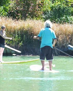 Family fun on the river