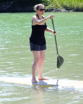 Family fun on the river