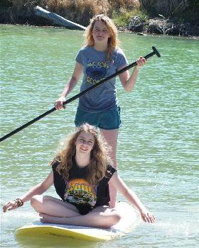Family fun on the river