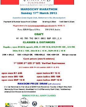 Maroochy Marathon Flyer 2013 -1