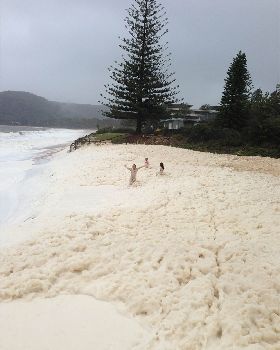Foam beach
