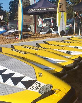 inflatable line up from naish