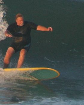 "Popping up" at 138 kg was a struggle... but I could still surf