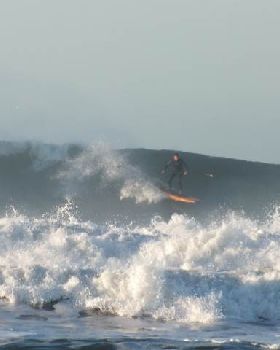 Frosty temps and big surf