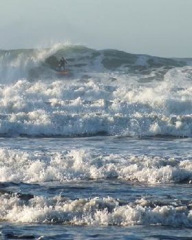 Frosty temps and big surf
