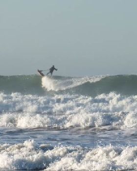 Frosty temps and big surf