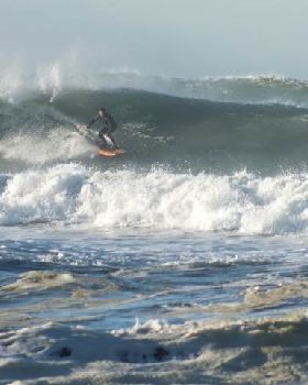 Frosty temps and big surf