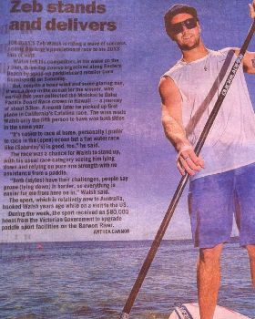 Geelong Addie story on Zeb Walsh winning Core Boardports Eastern Beach race