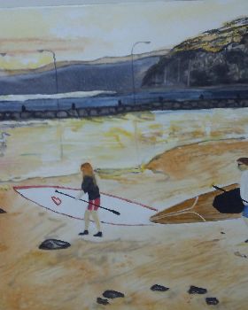 After the paddle