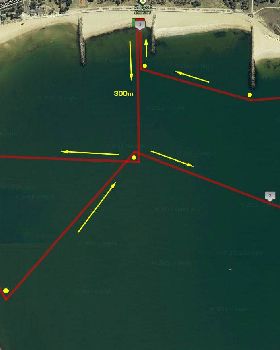 The 2013 Great Melbourne Paddle SURVIVOR course map