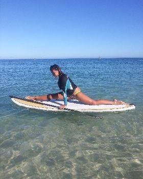 Julie on 8 foot 5
