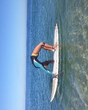 Julie on 8 foot 5