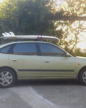 210 SunFish Sup on car roof