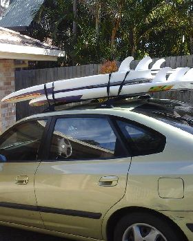 mutant and sunfish on car roofracks