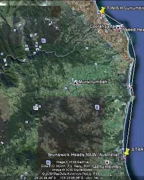 1.2010  Molokai Training Brunswick Heads to Currunbin Alley 52km