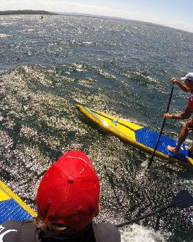 Hobie Apex 4R downwinding