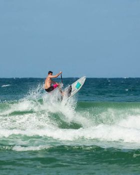 Windy Sup day waterborn Evoke