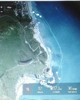 Rip Curl GPS of session