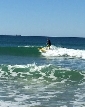 It's fun in small surf!