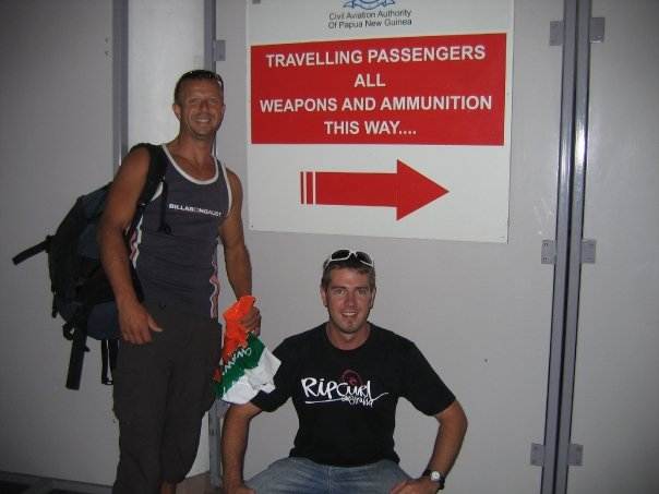 One of the first signs we noticed at PNG airport