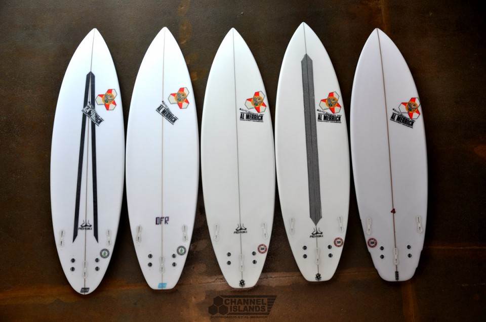 kelly-slater-s-quiver-for-the-quiksilver-pro-gold-coast-2013-bottoms-960x637