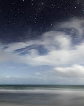 Star bright flat seas