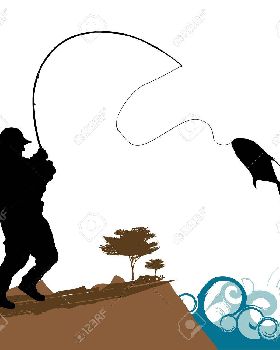 10330653-fisher-with-big-fish--Stock-Vector-fishing-fish-fisherman