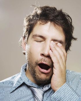 yawning