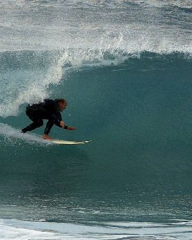 under the lip